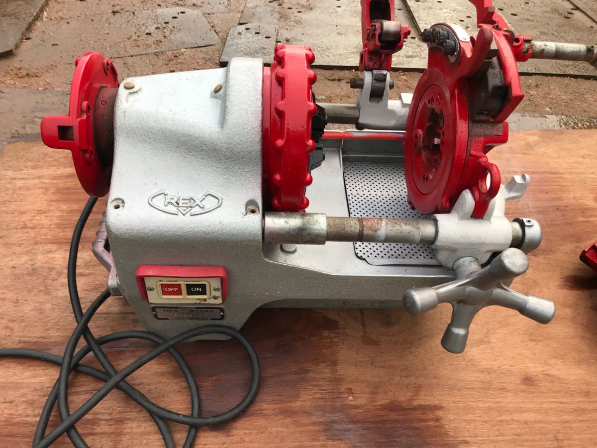 ☆値下げ45000円☆ REX レッキス ねじ切り機 パイプマシン N50AⅢ 中古 