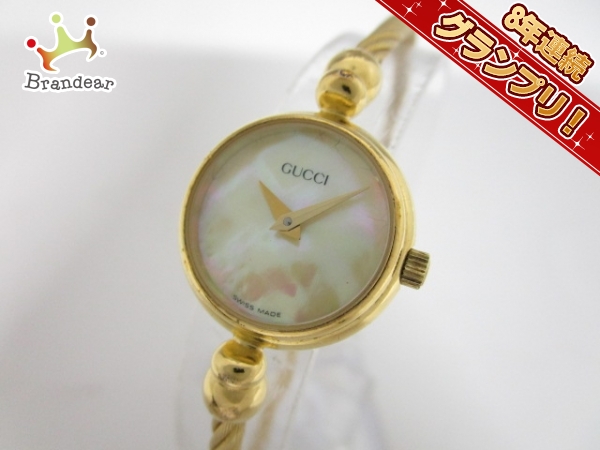 GUCCI(グッチ) 腕時計 2700.2.L レディース シェル文字盤 ホワイト