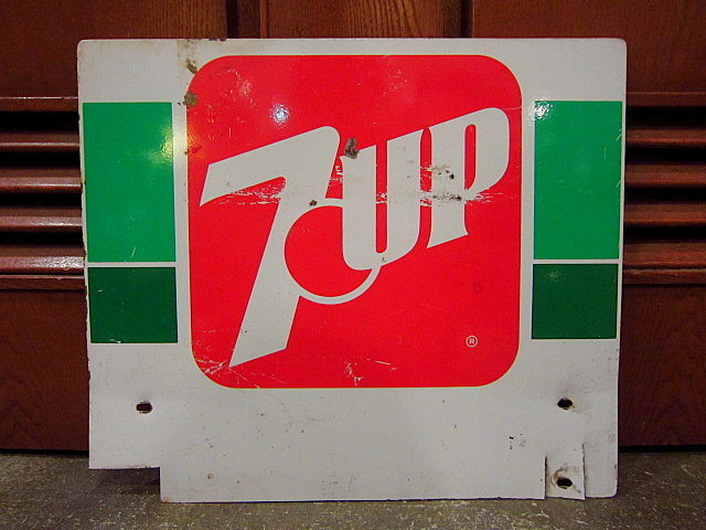 法人様価格 ビンテージ70's☆7UP メタルサイン☆60's80'sセブンアップ