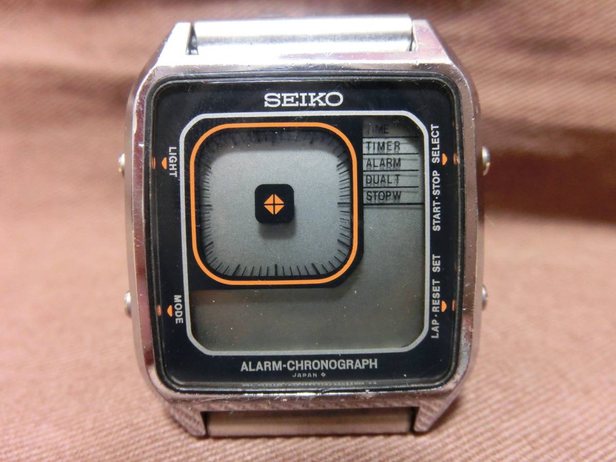 【不動品SEIKO セイコー G757-4000 腕時計【ジャンク品 SEIKO・セイコー・デジボーグ・G757-4050・不動
