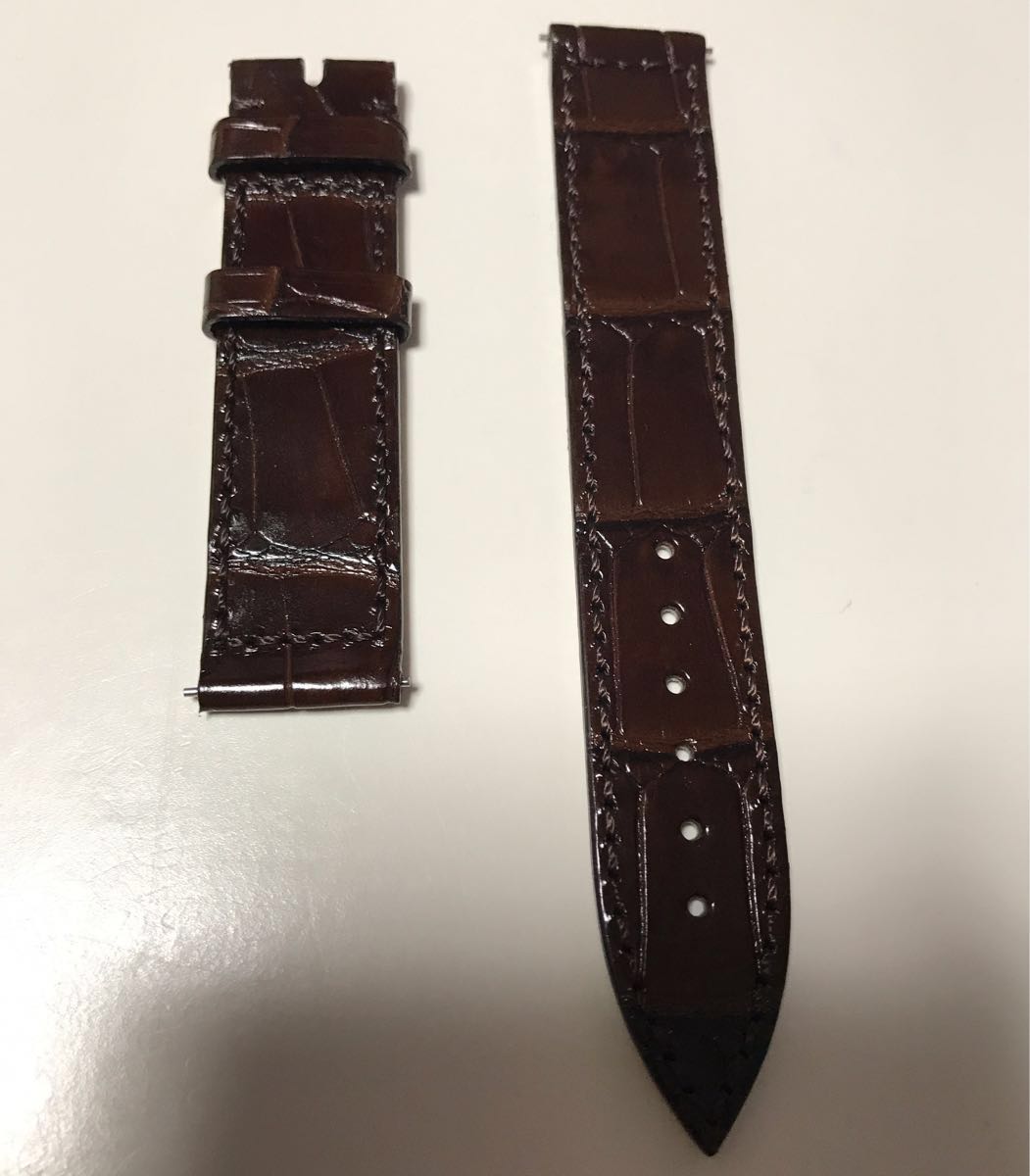 新品未使用品！フランクミュラー 純正 900用クロコダイルベルト 茶ブラウン FRANCK MULLER付け替え用ロングアイランドトノーカーベックス