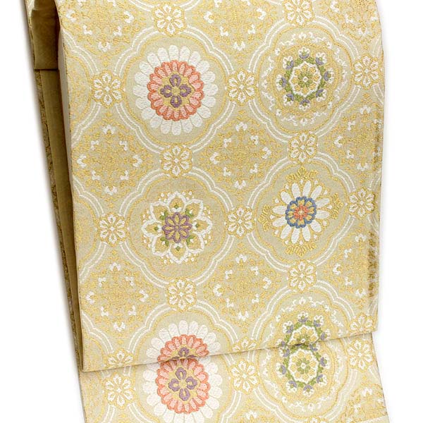 【帯匠洛都】 上品唐織袋帯 「歳時記」 華文 丸勇謹製 （新品 未仕立て 唐織 西陣織）