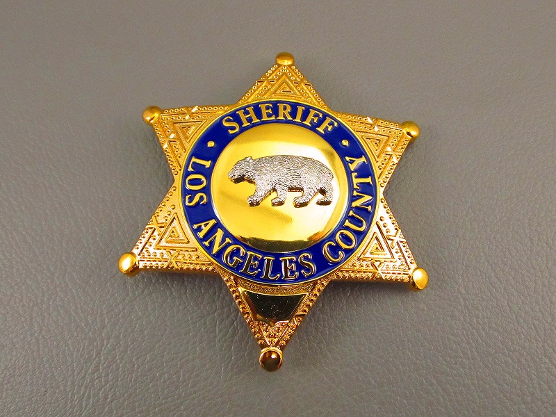 新品 LASD ロサンゼルス警察 ポリスバッジ /86/ LASD SHERIFF(警察