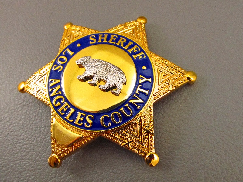 新品 LASD ロサンゼルス警察 ポリスバッジ /86/ LASD SHERIFF(警察