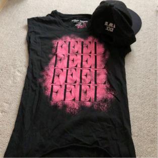 安室奈美恵 ツアーグッズ セット FEEL Tシャツ ピンク LIVE STYLE 2014 レースキャップ 黒 moussy コラボ