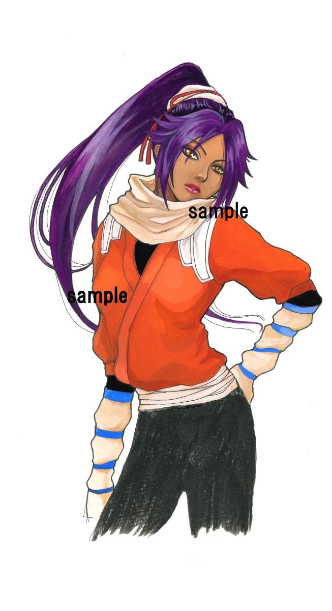 □同人手描きイラスト BLEACH ブリーチ 夜一(手描きイラスト)｜売買
