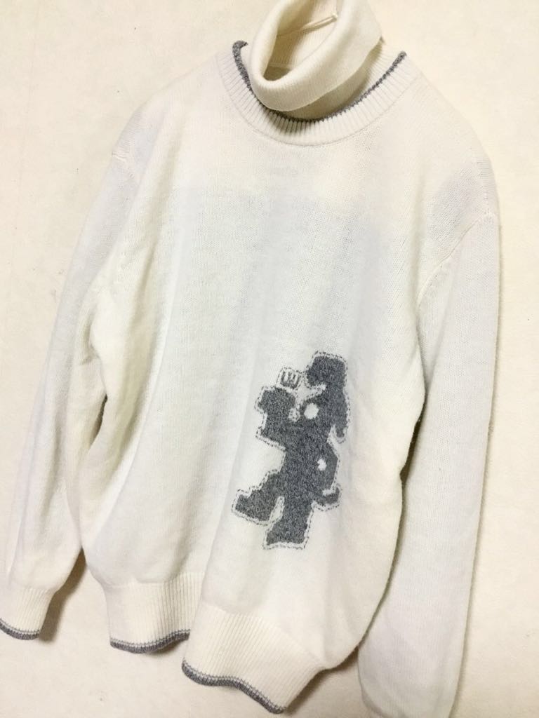 新品☆定価40000円☆MUスポーツ☆ミエコウエサコ☆ニット/セーター☆サーモトロン☆トップス/ジャケット☆ホワイト/42