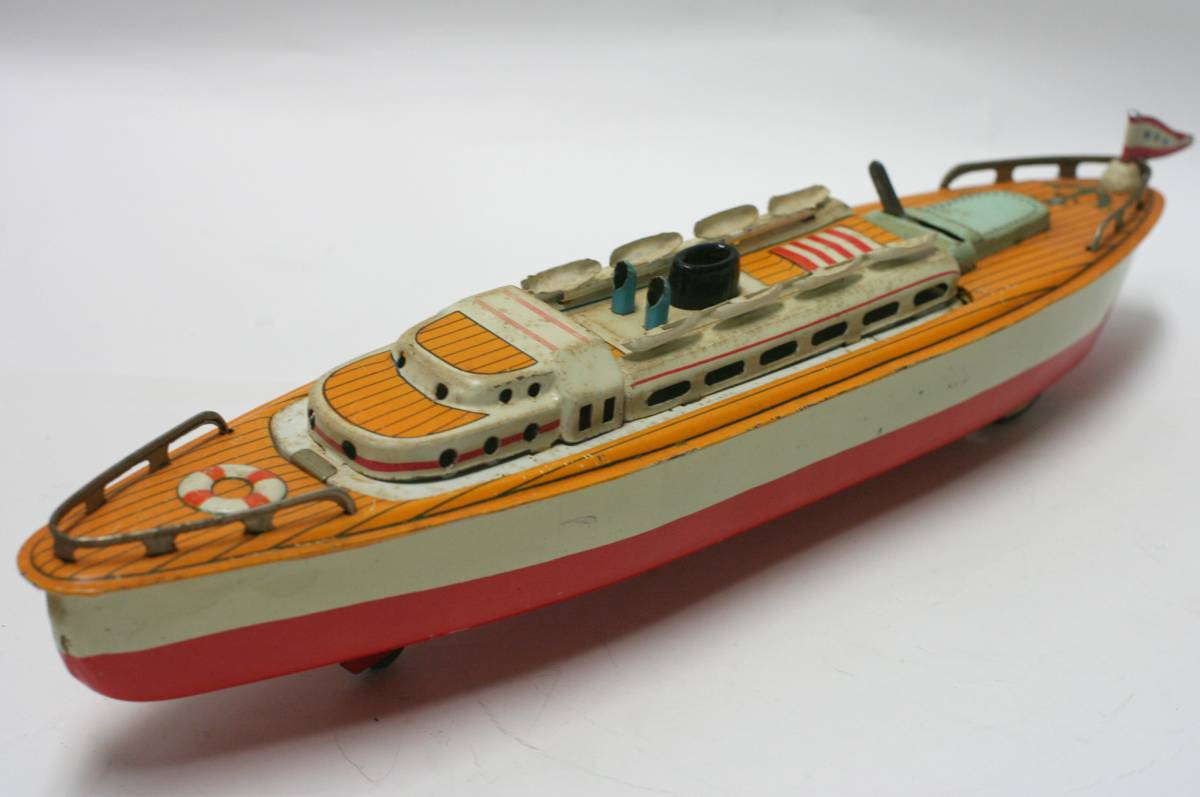 ビンテージブリキ 日本製 早変わり船 フリクションタイプ 30cm