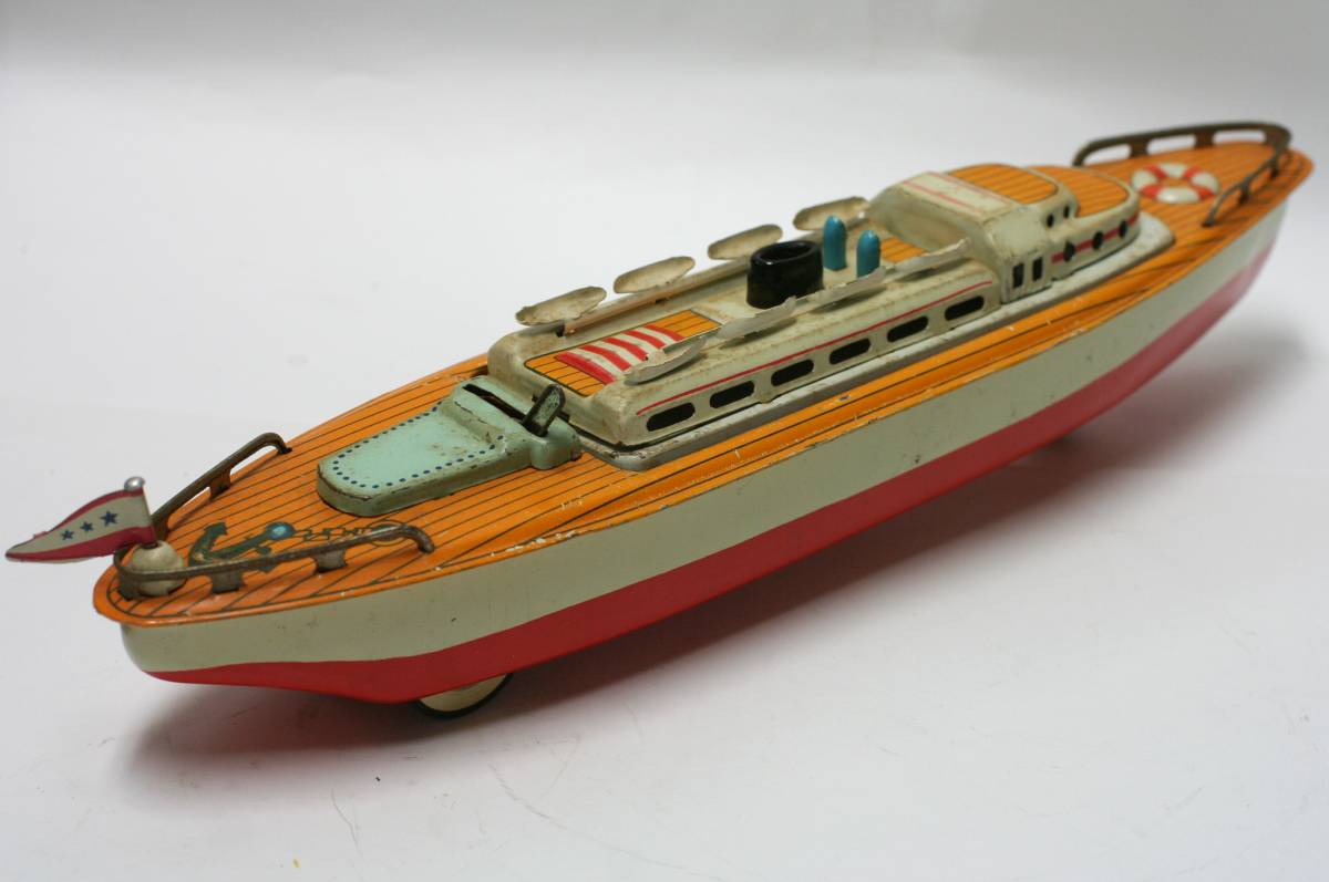 ビンテージブリキ　日本製　早変わり船　フリクションタイプ　30ｃｍ