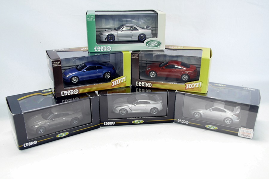 東京)EBBRO 1/43 エブロ ニッサン車ミニカー6点セット 1⁄43 EBBRO