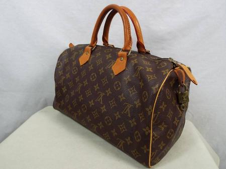 [私物・美品]　ルイ・ヴィトン LOUIS VUITTON モノグラム・スピーディ35 LOUIS VUITTON - ガンジュ ダミエ VUITTON）のレザー