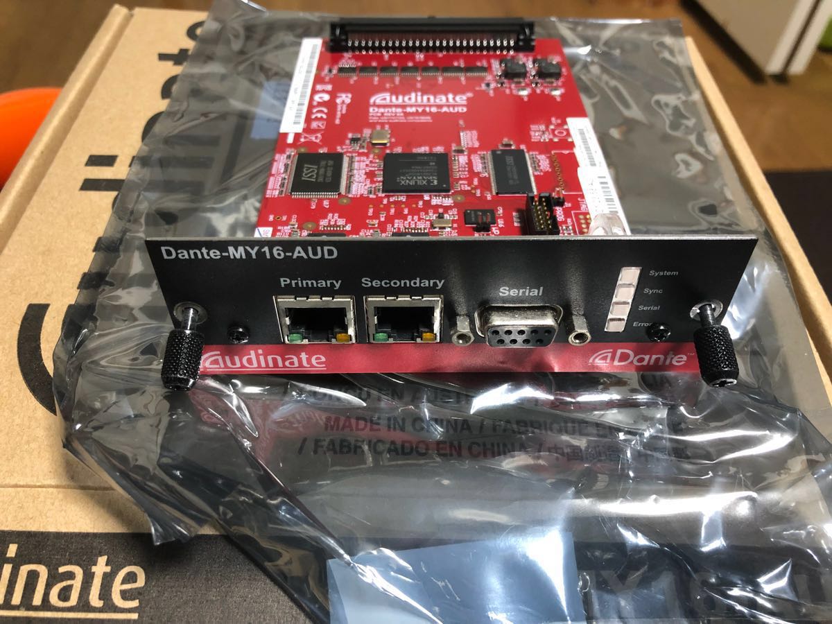 YAMAHA デジタルミキサー用カード】Dante MY16-AUD DANTE-MY16-AUD2