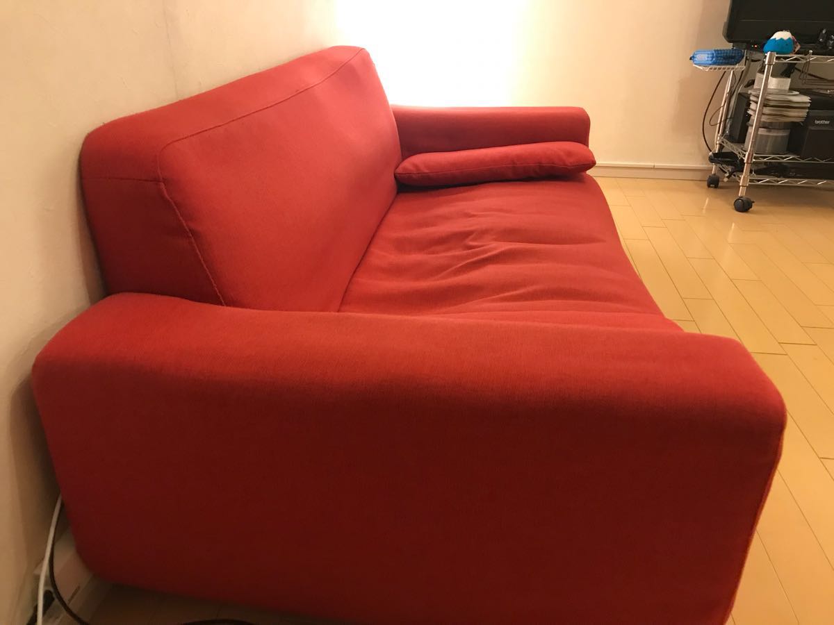 2人掛け ソファー | レッド SF-4068 赤いレザーがカッコイイ2人掛け