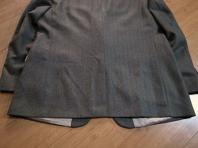 de la Oscar oscar ハンカチ ペイズリー 未使用品 OSCAR DE LA RENTA オスカーデラレンタ ヘリンボーン ツイード ジャケット 48R XL以上