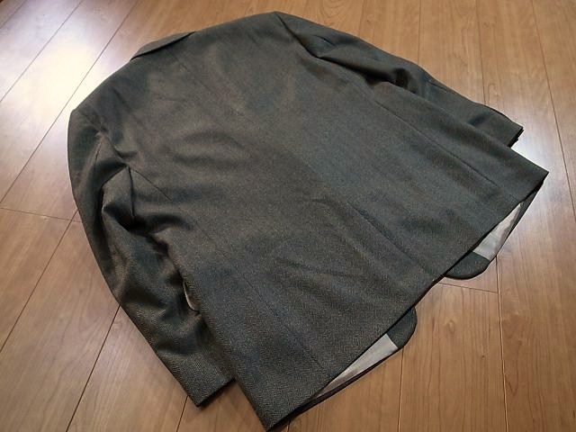 de la Oscar oscar ハンカチ ペイズリー 未使用品 OSCAR DE LA RENTA オスカーデラレンタ ヘリンボーン ツイード ジャケット 48R XL以上