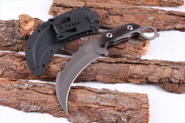 ○LW KNIVES AF200 フルタング・カランビットナイフ 5mm厚ブレード 