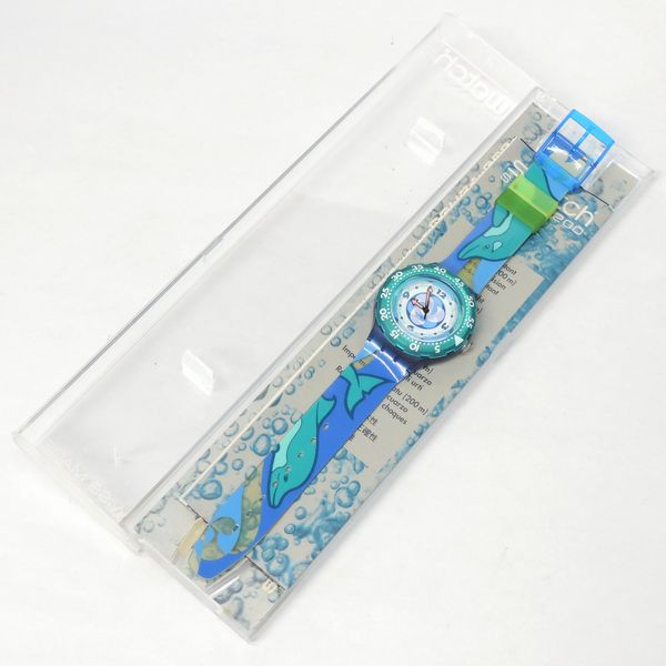 スウォッチ Swatch SCUBA200 PACIFIC BEACH イルカ 電池交換済 未使用 