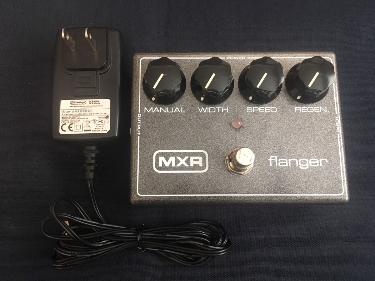 【即決】 MXR M117R flanger ACアダプター付き 完動品 送料486円～ 配達時間指定可 JIM DUNLOP ECB-004M 18V エムエックスアール