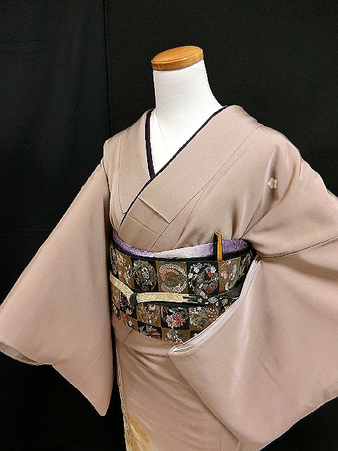  すず441 高級ページュすそぼかし金彩金駒5つ紋色留袖 長襦袢付 152㎝ 162㎝(留袖)｜売買されたオークション情報、yahooの商品情報をアーカイブ公開 - オークファン 留袖