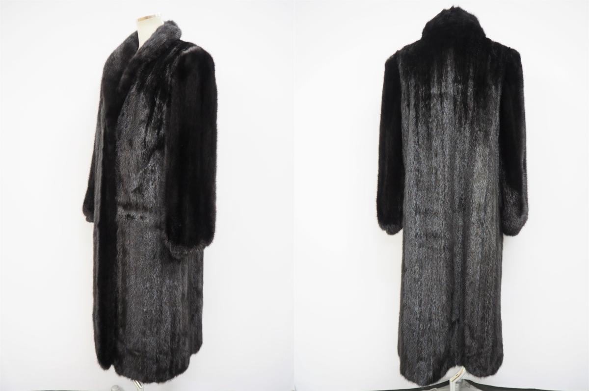 美品【金 SAGA MINK】高級 サガゴールド ブラックミンク アップ 