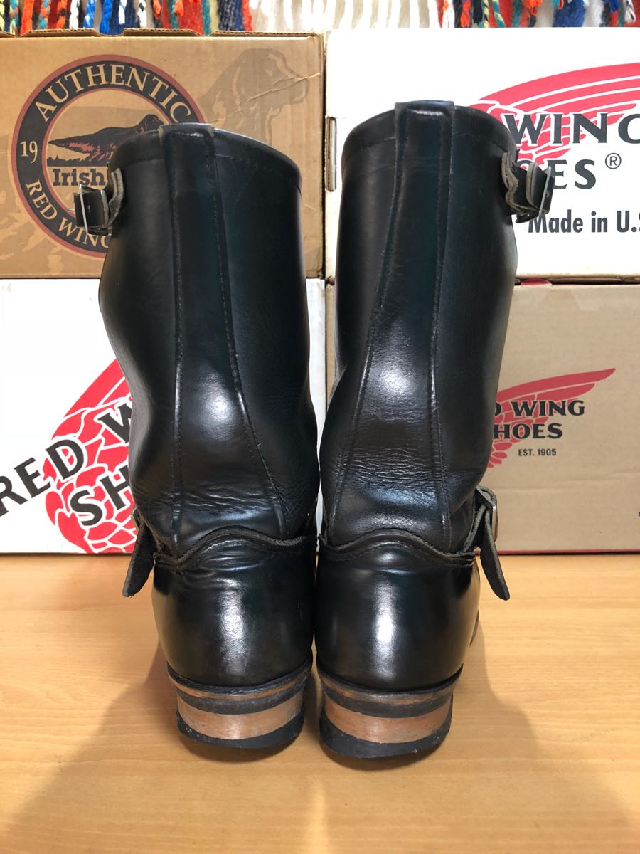 RED WING レッドウィング 2268 エンジニアブーツ ブラック 8.5D レッド 