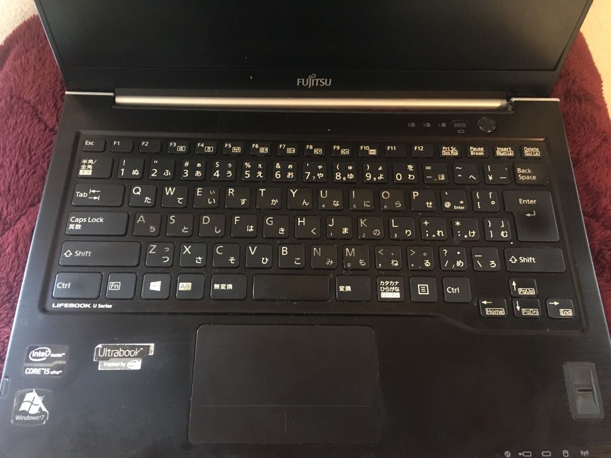 富士通 LIFEBOOK U772/G Core i5 メモリー2GB アダプタ付属 ジャンク