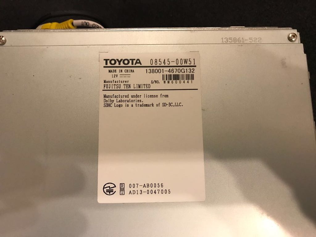 トヨタ純正SDナビ NSZT-W64 新品アンテナセット 即決あり トヨタ純正