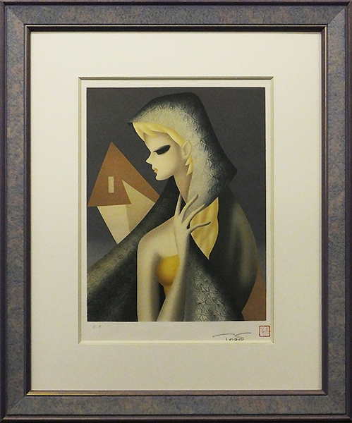売切り最終処分【おたからや美術画廊】東郷青児○女性像/人物画/絵画