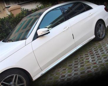 BENZ ベンツ W212 サイド ステップ カバー ガーニッシュ トリム スカート メッキ AMGなど　左右　セット 2014-2015