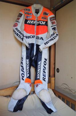 レプソル 革ツナギ NANKAI 南海 REPSOL HONDA サイズXL WGP500 ドゥーハン