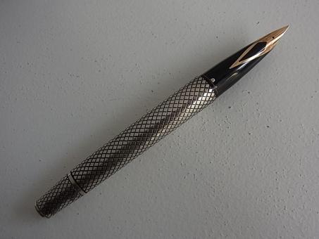 シェーファー SHEAFFER☆STERLING SILVER？☆ペン先14K 14金☆万年筆