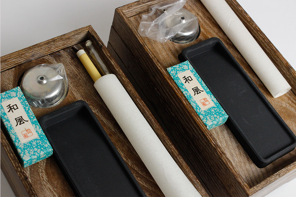 重硯箱 香道具 硯 硯箱 鳩居堂 親硯 22.香 茶道具 桑製 重硯箱