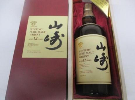 山崎 12年 サントリー 750ml ピュアモルト 未開栓 43% 山崎12年 訳有り