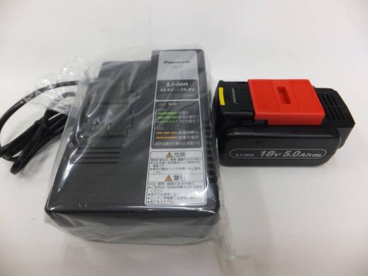 新品◆　Panasonic　 EZ9L54リチウムイオン電池パック18V 5.0Ah (LJタイプ) ＋専用充電器　EZ0L81　（セット商品のばらしです）