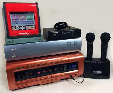 家庭用UGA.01ミキシングアンプ、マイク、スピーカーセット。楽曲2021年