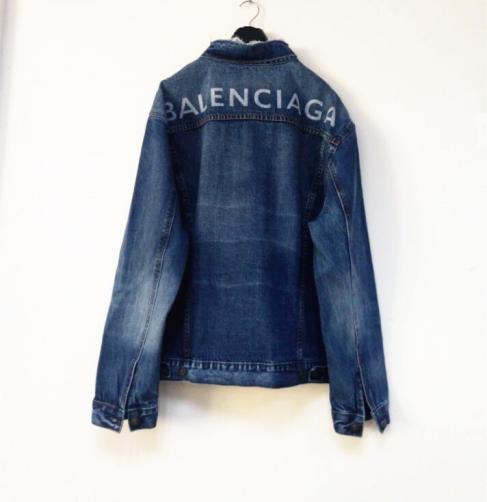 2017-18AW BALENCIAGA バレンシアガ バックロゴ入り デニムジャケット