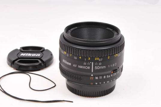 レンズ(単焦点) olympus 14-42mm f3.5-5.6 極上品】 Nikon ニコン AF Nikkor 50mm F 1.8 D【フルサイズ対応 単
