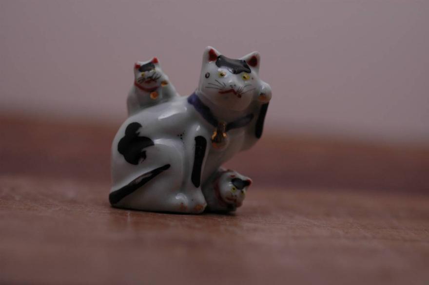 有田焼 伊万里 峯山作 桜花雑子文大皿 色絵 手書き 【猫蒐集21】瀬戸色絵