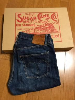 人気セール，豊富な SUGAR CANE シュガーケーン MADE IN USA 1955 W32 ジーンズ 箱付(ジーンズ)｜売買されたオークション情報、yahooの商品情報をアーカイブ公開 - オークファン 男性用