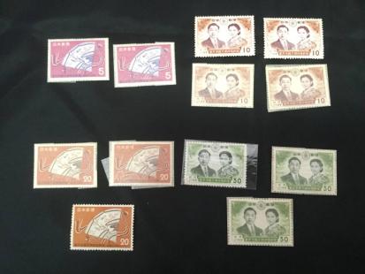 1959 皇太子殿下御成婚記念　未使用切手　額面200円_1