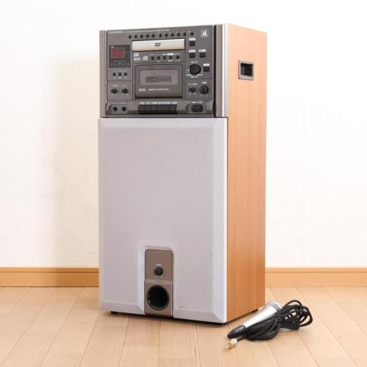◇動作品 COLUMBIA DVDカラオケシステム CDV-1000 マイク付き DENON