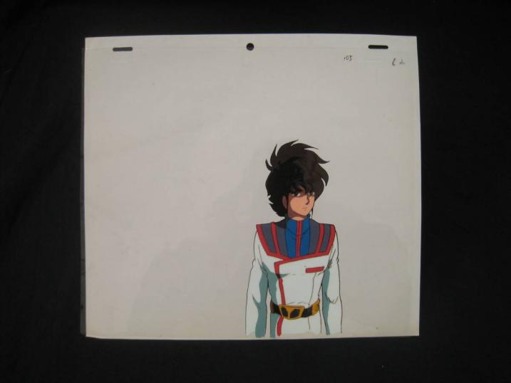 マクロス セル画 ⑤ 【一条輝】B　　　　　　　　　　　　検原画サイン色紙イラスト直筆リン・ミンメイ一条輝早瀬未沙バルキリー