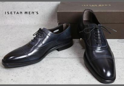 【全国無料，品質保証】 ISETAN MEN'S/イセタンメンズ イタリア製 内羽根 本革キャップトゥ ビジネスシューズ39/24.5濃灰/伊勢丹/ブローグ ストレートチップ(24.5cm)｜売買されたオークション情報、yahooの商品情報をア 24.5cm
