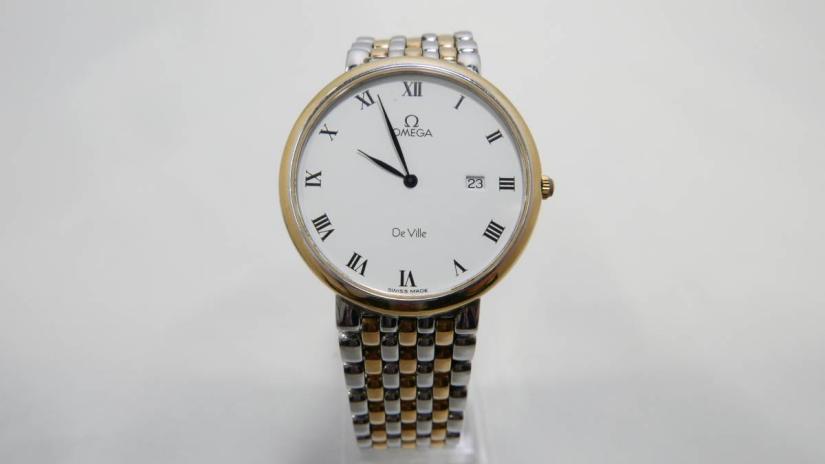 稼働ジャンク品 OMEGA オメガ De Ville デビル メンズ コンビ デイト