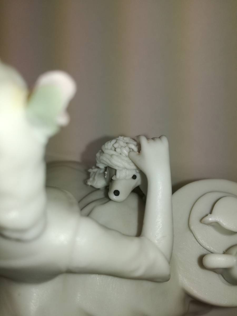 極レア品　瀬戸ノベルティ　プードルと貴婦人のティータイム　白生地_5