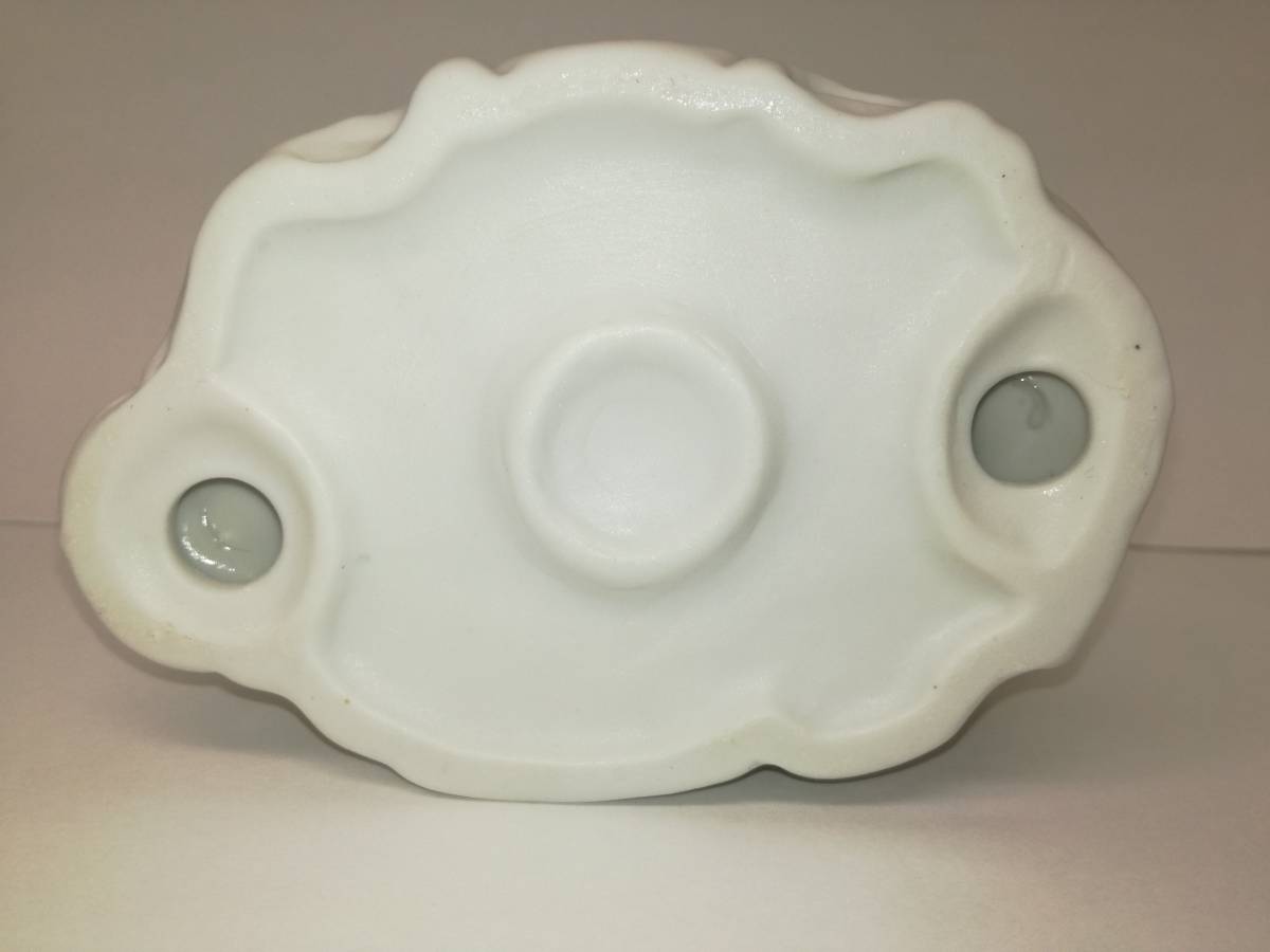 極レア品　瀬戸ノベルティ　プードルと貴婦人のティータイム　白生地_9