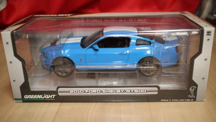 Greenlight 1/18 2010 Ford Shelby GT500 Grabber Blue マスタング