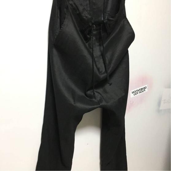 新作登場，限定セール L.G.B /サルエルパンツ/リネン/black/SARROUEL2
