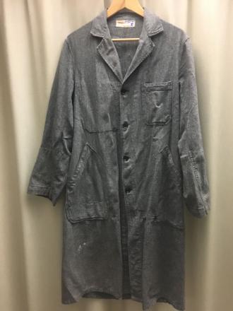 60s フランス ヴィンテージ ブラックシャンブレー ごま塩 アトリエ