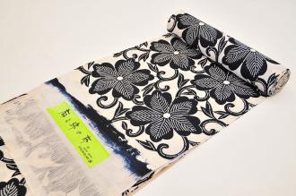 新品，定番人気 inagoya 限定7点のみ -極上の夏の装い- 東京ゆかた 源氏物語謹製 浴衣反物 変わり織 綿 麻 新古品 m1727cd(反物)｜売買されたオークション情報、yahooの商品情報をアーカイブ公開 - オークファン 反物